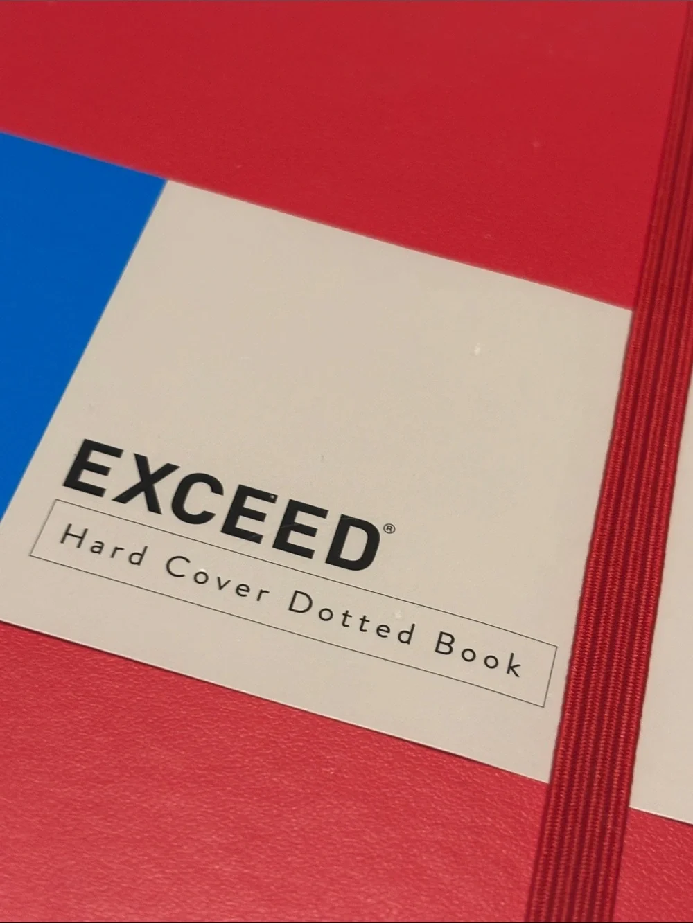 Exceed Red Hard Cover Dotted Notebook Journal